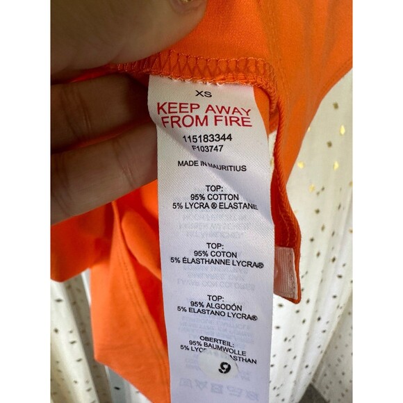 TOPSHOP NWT Women's Solid Bright Orange Snap Closure Stretch Bodysuit XS - Picture 5 of 5